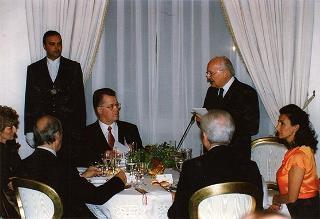 Pranzo in onore del Presidente della Repubblica di Lettonia Giuntis Ulmanis
