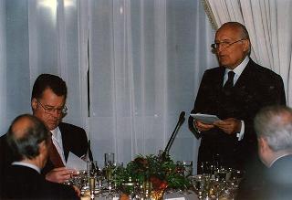 Pranzo in onore del Presidente della Repubblica di Lettonia Giuntis Ulmanis