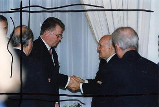 Pranzo in onore del Presidente della Repubblica di Lettonia Giuntis Ulmanis