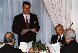 Pranzo in onore del Presidente della Repubblica di Lettonia Giuntis Ulmanis