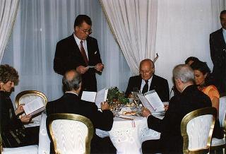 Pranzo in onore del Presidente della Repubblica di Lettonia Giuntis Ulmanis