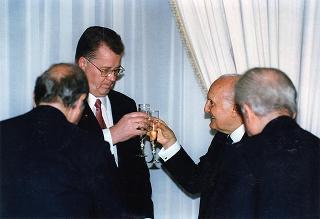 Pranzo in onore del Presidente della Repubblica di Lettonia Giuntis Ulmanis