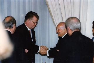 Pranzo in onore del Presidente della Repubblica di Lettonia Giuntis Ulmanis