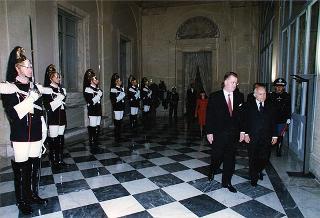Pranzo in onore del Presidente della Repubblica di Lettonia Giuntis Ulmanis