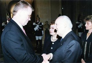 Pranzo in onore del Presidente della Repubblica di Lettonia Giuntis Ulmanis