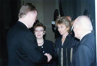 Pranzo in onore del Presidente della Repubblica di Lettonia Giuntis Ulmanis