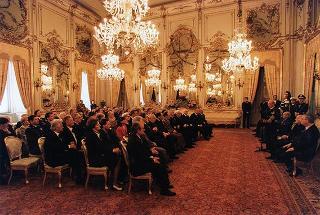 Gen. Francesco Cavalera, presidente dell'Associazione nazionale reduci dalla prigionia, con una delegazione del sodalizio, la Commissione di assegnazione ed i vincitori del Premio "Targa Icaro"
