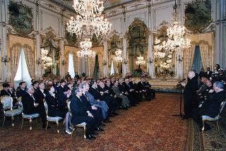 Gen. Francesco Cavalera, presidente dell'Associazione nazionale reduci dalla prigionia, con una delegazione del sodalizio, la Commissione di assegnazione ed i vincitori del Premio "Targa Icaro"