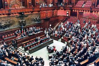 Roma, Aula della Camera dei Deputati: intervento del Presidente della Repubblica alla cerimonia conclusiva delle Giornate di studio in memoria di Aldo Moro, nel ventennale della scomparsa, sul tema "Le Assemblee elettive nell'evoluzione della democrazia italiana (1978-1988)"