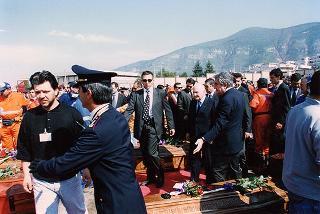 Sarno e Quindici: visita del Presidente della Repubblica alle zone alluvionate della Campania e intervento alle onoranze funebri delle vittime del nubifragio
