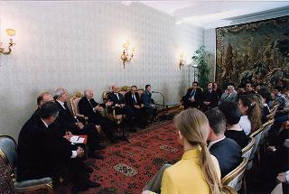 Delegazione di giornalisti russi partecipanti ad un Seminario promosso dalla Fondazione "Alcide De Gasperi" in collaborazione con la Facoltà di giornalismo dell'Università di Mosca