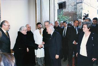 Roma: visita del Presidente della Repubblica all'Ospedale Fatebenefratelli all'Isola Tiberina
