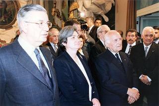 Roma: visita del Presidente della Repubblica all'Ospedale Fatebenefratelli all'Isola Tiberina