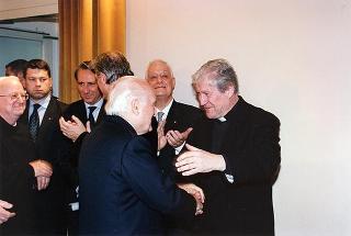 Roma: visita del Presidente della Repubblica all'Ospedale Fatebenefratelli all'Isola Tiberina