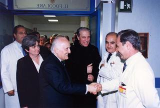 Roma: visita del Presidente della Repubblica all'Ospedale Fatebenefratelli all'Isola Tiberina