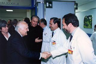 Roma: visita del Presidente della Repubblica all'Ospedale Fatebenefratelli all'Isola Tiberina