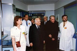 Roma: visita del Presidente della Repubblica all'Ospedale Fatebenefratelli all'Isola Tiberina