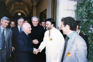 Roma: visita del Presidente della Repubblica all'Ospedale Fatebenefratelli all'Isola Tiberina