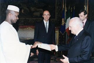 Adamou Chekou, nuovo ambasciatore della Repubblica del Niger: presentazione lettere credenziali