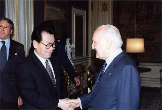 Li Ruihuan, presidente della Conferenza Consultiva Politica del Popolo Cinese