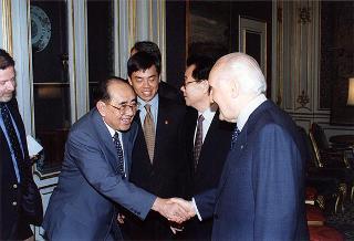 Li Ruihuan, presidente della Conferenza Consultiva Politica del Popolo Cinese