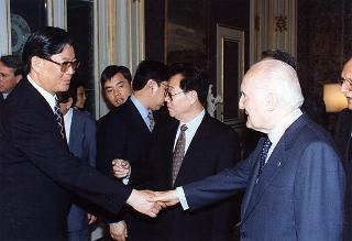 Li Ruihuan, presidente della Conferenza Consultiva Politica del Popolo Cinese