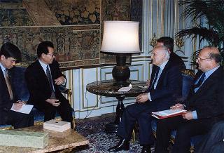 Li Ruihuan, presidente della Conferenza Consultiva Politica del Popolo Cinese