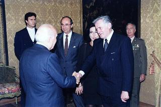 Incontro con il Presidente della Repubblica di Lituania Valdas Adamkus