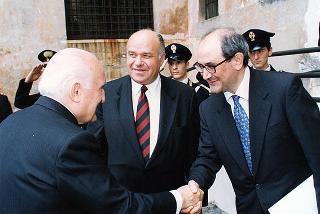 Roma, Sala della Protomoteca in Campidoglio: intervento del Presidente della Repubblica alla celebrazione del cinquantenario dell'elezione di Luigi Einaudi alla Presidenza della Repubblica