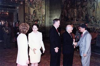 Incontro e successiva colazione con il Primo Ministro del Canada e la signora Chrétien