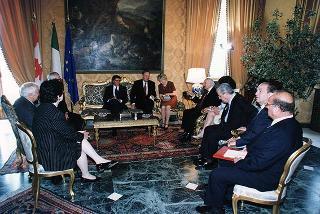 Incontro e successiva colazione con il Primo Ministro del Canada e la signora Chrétien