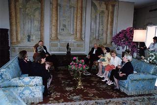 Incontro e successiva colazione con il Primo Ministro del Canada e la signora Chrétien