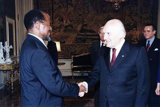 Incontro con il Presidente della Repubblica del Mozambico Joaquim Alberto Chisano