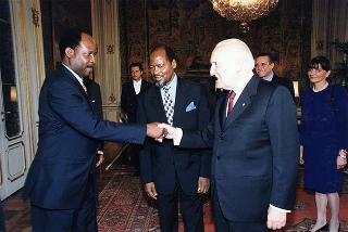 Incontro con il Presidente della Repubblica del Mozambico Joaquim Alberto Chisano