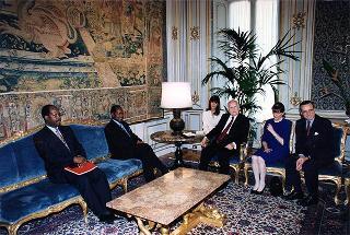 Incontro con il Presidente della Repubblica del Mozambico Joaquim Alberto Chisano