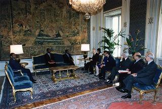 Incontro con il Presidente della Repubblica del Mozambico Joaquim Alberto Chisano