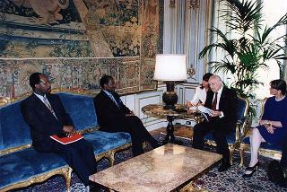 Incontro con il Presidente della Repubblica del Mozambico Joaquim Alberto Chisano