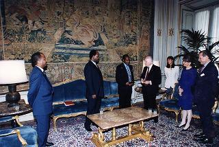 Incontro con il Presidente della Repubblica del Mozambico Joaquim Alberto Chisano