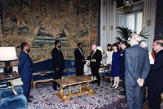Incontro con il Presidente della Repubblica del Mozambico Joaquim Alberto Chisano