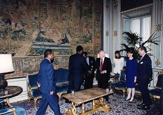 Incontro con il Presidente della Repubblica del Mozambico Joaquim Alberto Chisano
