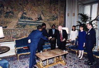 Incontro con il Presidente della Repubblica del Mozambico Joaquim Alberto Chisano