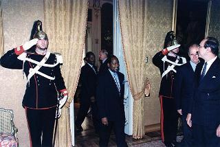 Incontro con il Presidente della Repubblica del Mozambico Joaquim Alberto Chisano