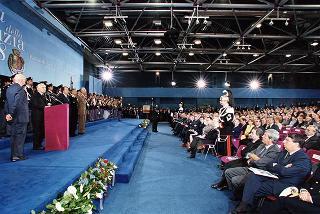 Roma: intervento del Presidente della Repubblica, in forma ufficiale, alla Festa della Polizia 1998