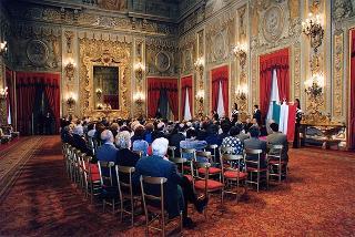 Cornelio Valetto, con una delegazione del Gruppo Anziani SAIAG