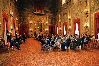 Cornelio Valetto, con una delegazione del Gruppo Anziani SAIAG