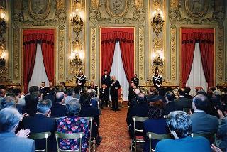 Cornelio Valetto, con una delegazione del Gruppo Anziani SAIAG