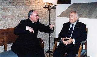 Roma, Chiesa di S. Maria in Trastevere: visita del Presidente della Repubblica alla Comunità di S. Egidio nel 30° anniversario di attività dell'Associazione