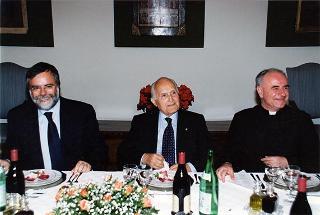 Roma, Chiesa di S. Maria in Trastevere: visita del Presidente della Repubblica alla Comunità di S. Egidio nel 30° anniversario di attività dell'Associazione