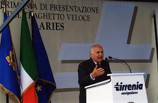 Napoli: intervento del Presidente della Repubblica alla cerimonia inaugurale della nuova nave veloce della Società Tirrenia