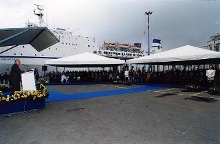 Napoli: intervento del Presidente della Repubblica alla cerimonia inaugurale della nuova nave veloce della Società Tirrenia